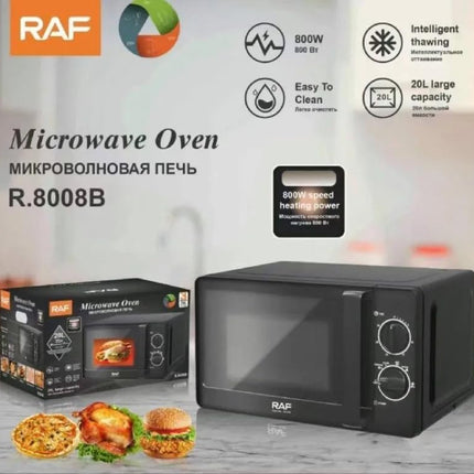 RAF microwave oven 20l | Stainless | Temperature Control | Time Control | Heating Speed