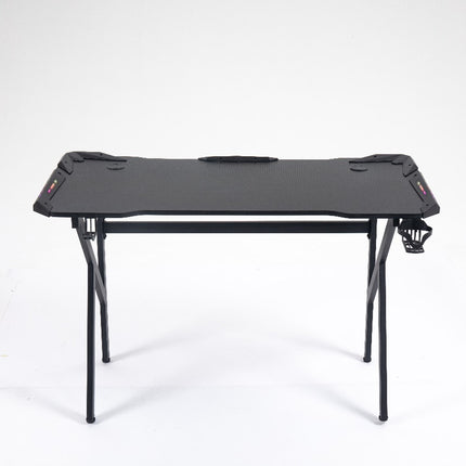 Prochimps Gaming Table with RGB and USB Cables - Cup Holder and Headset Hook