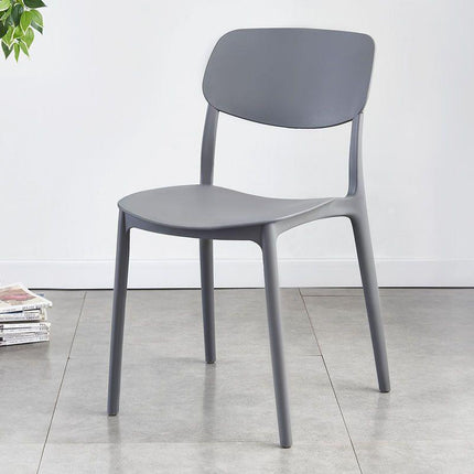Indoor Outdoor Stackable Plastic Dining Chair – Durable Restaurant & Apartment Seating