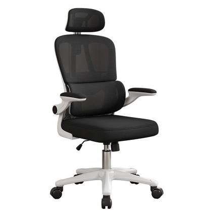 Ergonomic Office Chair with Headrest – Mesh Back, Lumbar Support, Adjustable Height (Black)