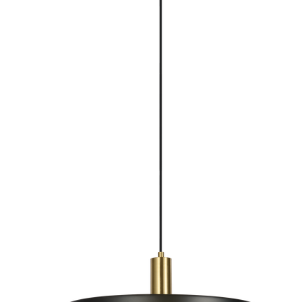 Modern Black Metal Drum Pendant Light with bulb included