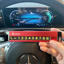 Prochimps Temporary Car Parking Card | Magnetic Luminous Numbers, Visible in the Dark | Seat Belt Cutter | Digital Hidden, Only a Slip to Protect Privacy