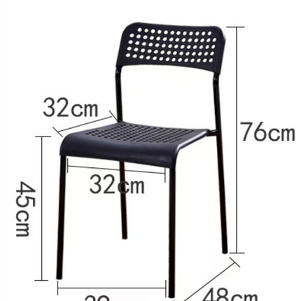 Economical Stackable Plastic & Metal Dining Chair – For Indoor/Outdoor Use