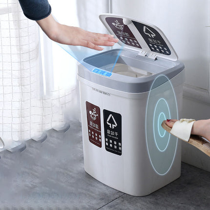 Dry and Wet Area Separation Intelligent Sensor Trash Bin