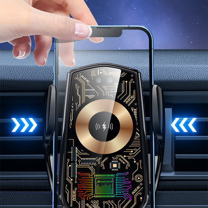 Car Wireless charger holder | 15W | Intelligent induction | Temperature Control Charging,