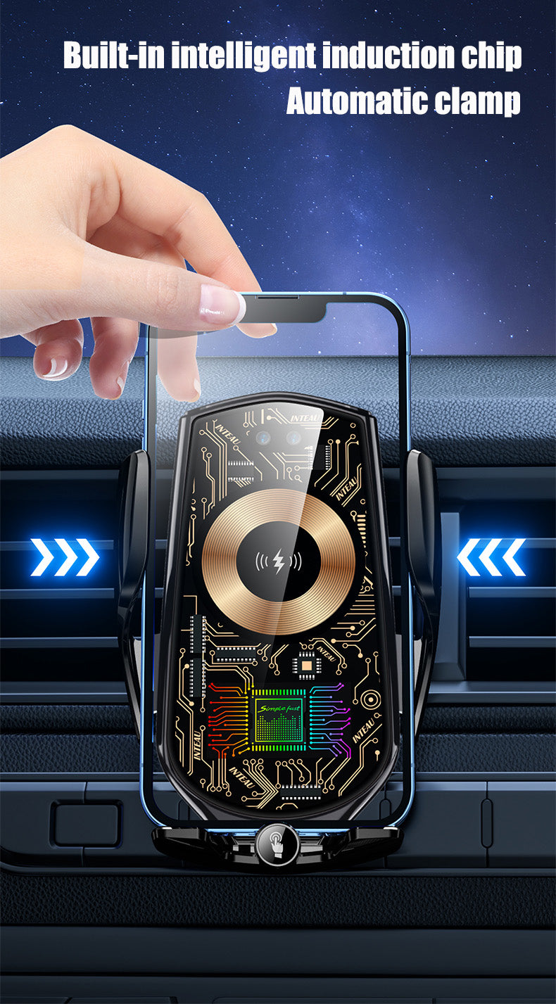 Car Wireless charger holder | 15W | Intelligent induction | Temperature Control Charging,