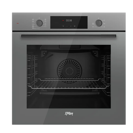 XPER Built In Electric Oven – 9 Function – Grey Glass – Class A