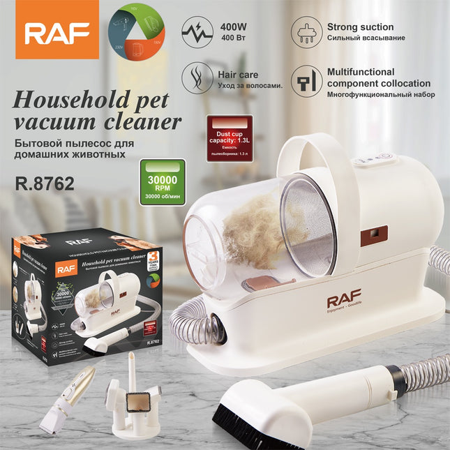 RAF Houshold Pet Vacuum Cleaner | 400W | 1.3L Capacity | Multi-Accessory Kit | Strong Suction