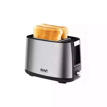 RAF 2 Slice Toaster with 750W Power, Extra-Wide Slots, 7 Browning Settings, High-Lift Function, and Removable Crumb Tray