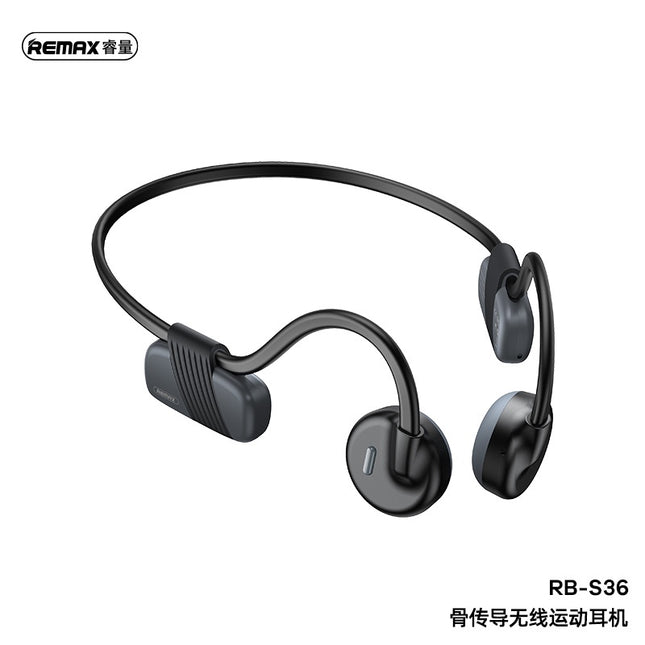 Remax Bone Conduction Wireless Headphone, Bluetooth 5.1, Lightweight 30g, Sweat Resistant Sports Design, 5 Hours Battery Life