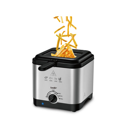 Sonifer Deep Fryer  | 1000W | stainless steel heating element | mini 1.5L oil home deep fryer electric