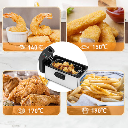 Sonifer Deep Fryer  | 2000w |  3L |  Temperature Control | Dry heating protection function