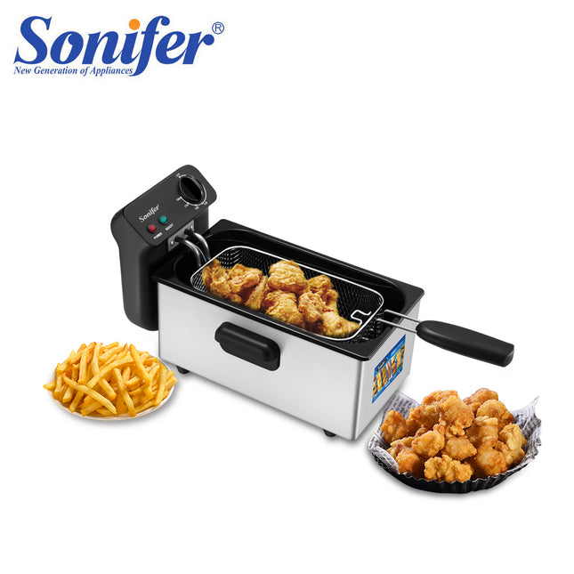 Sonifer Deep Fryer  | 2000w |  3L |  Temperature Control | Dry heating protection function