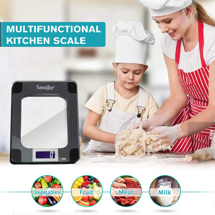 Sonifer Digital  Kitchen Scale | LCD Display Screen | Sensitive touch buttons | LED Indicators | Auto Shut-Off