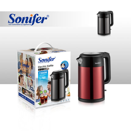 Sonifer Electric Kettle | 1.7L Capacity | 1500W | 360° Rotating Base