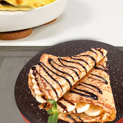 Sonifer Crepe Maker | 20cm Cooking Plate | Non-stick | Switch with Indicator | Hanging Handle