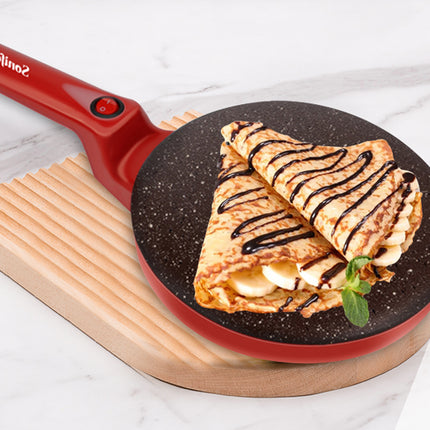 Sonifer Crepe Maker | 20cm Cooking Plate | Non-stick | Switch with Indicator | Hanging Handle