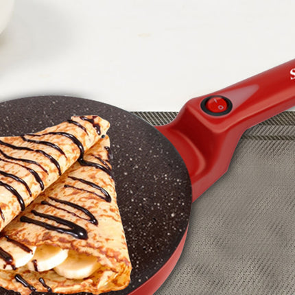 Sonifer Crepe Maker | 20cm Cooking Plate | Non-stick | Switch with Indicator | Hanging Handle