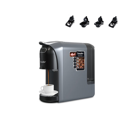 Sonifer 4-in-1 Capsule Coffee Maker | Indicator Light | 700ml Water Tank Capacity | Easy Cleaning