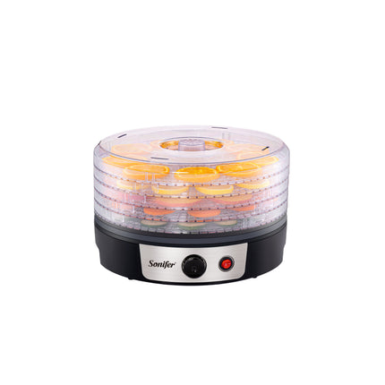 Sonifer Electric Fruit Dryer | Mini Food Dehydrator Heating | 5 Transparent Drying Trays | Easy to clean
