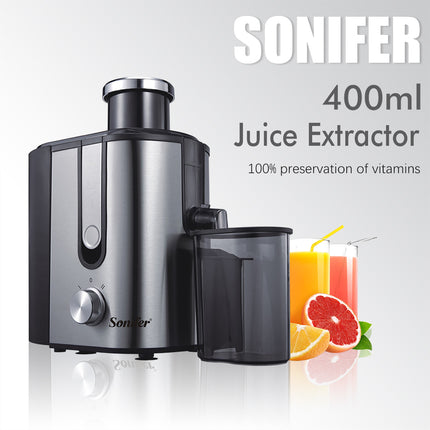 Sonifer Juice Extractor | 400W | Speed Levels | Non-Slip | Auto Regulation Based on Fruit Hardness
