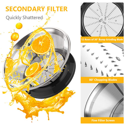 Sonifer Juice Extractor | 400W | Speed Levels | Non-Slip | Auto Regulation Based on Fruit Hardness