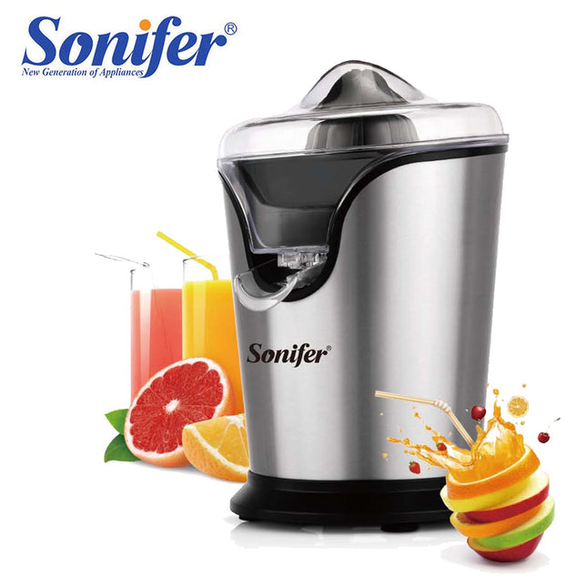 Sonifer Electric Citrus Juicer | Noiseless Extraction | Anti-Drip Plastic