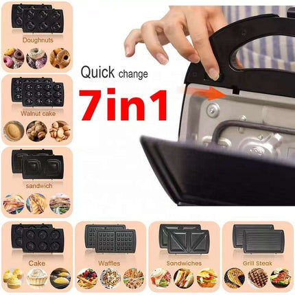 Sonifer 7-in-1 Sandwich Maker | Non-Stick | Light Indicator | Overheat Protection