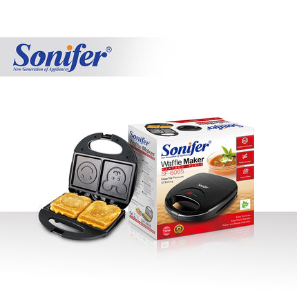 Sonifer Sandwich Maker | Teflon non-stick Coating | Two pilot Indicators lights | 750W