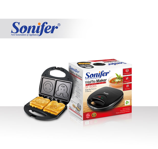 Sonifer Sandwich Maker | Teflon non-stick Coating | Two pilot Indicators lights | 750W