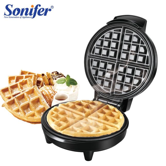Sonifer Waffle Maker | Non-Stick Plate | Adjustable Temperature | 1000W