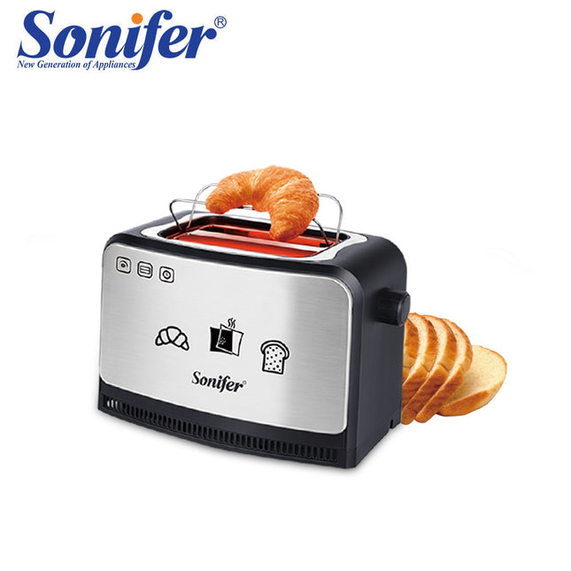 Sonifer Bread Sandwich Toaster | high quality | multi-function | small 2 slice electric pop up automatic| 7 degrees for browning control.