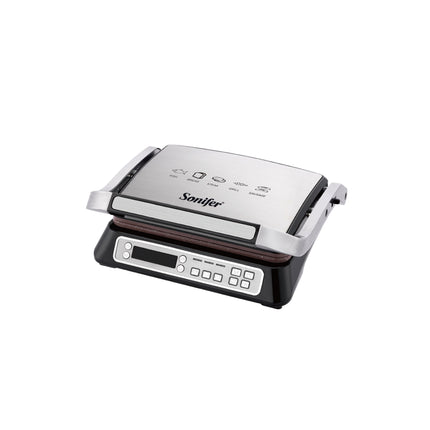 Sonifer Electric Contact Grill | 4 Slice Double Sided | 2000W | Non-Stick Cooking Surface