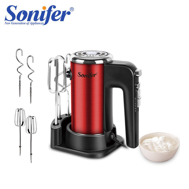 Sonifer Hand Mixer | 5 speeds + Turbo | Beater & mixer hooks | Easy beater removal