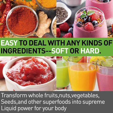 Sonifer Blender | 1.5L Glass Jar with Grinding Cup | 8-Piece Stainless Steel Blade | 2  Speeds