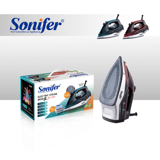 Sonifer Steam Iron | Adjustable Temp Control | 340ml Water Tank | Ceramic Soleplate