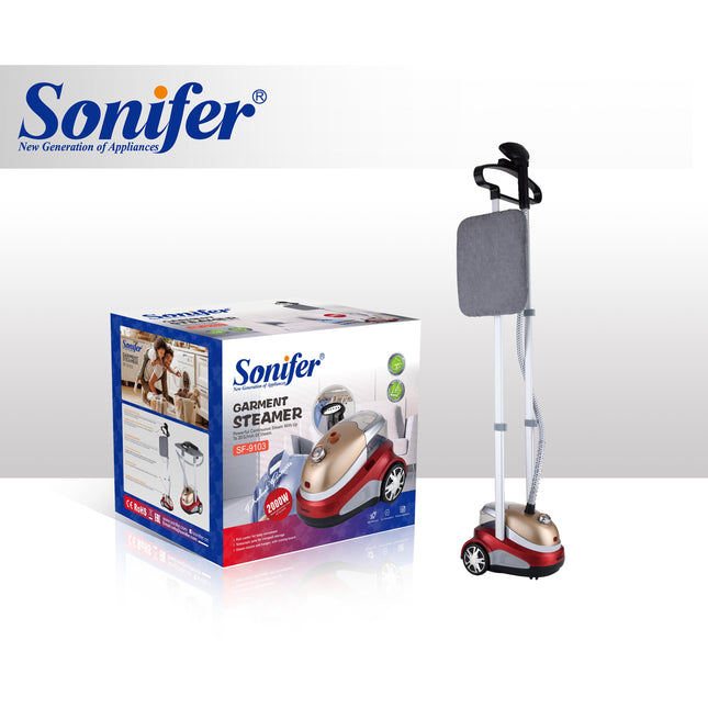 Sonifer Garment Steamer | 1.6L removable Water Tank | 10-position rotary switch | 2000W
