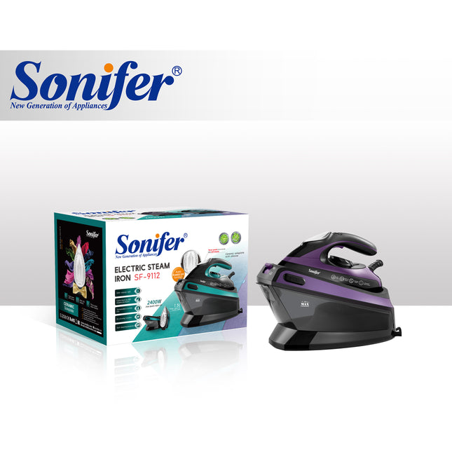 Sonifer Advanced Steam Iron | 3 Levels Steam Control | LED Display | 1.5L Water Tank