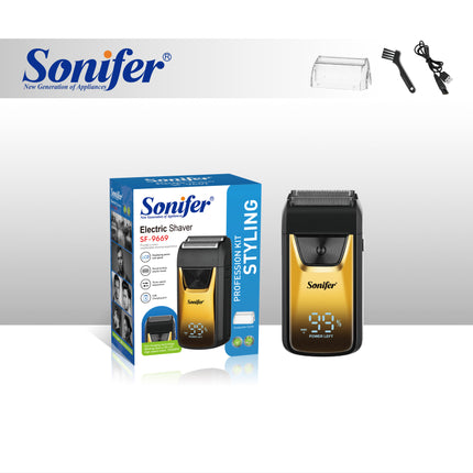 Sonifer Electric Shaver | 	Fast Charging | LCD Screen | 3 Speeds Adjustment