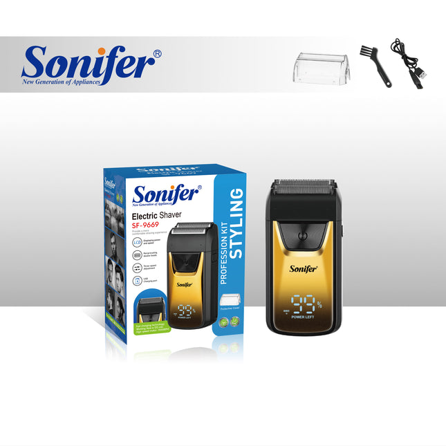 Sonifer Electric Shaver | 	Fast Charging | LCD Screen | 3 Speeds Adjustment