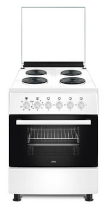 Xper 60cm Freestanding Electric Oven | 4 Hot Plates & Glass Lid