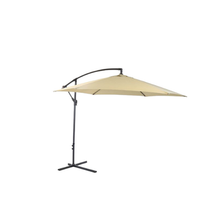 3 X3 Meter Round Outdoor Cantilever Umbrella in Cream Colour