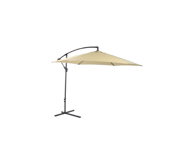 3 X3 Meter Round Outdoor Cantilever Umbrella in Cream Colour