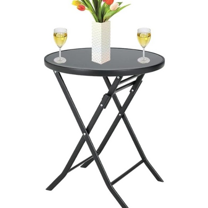 Folding Balcony Set 2 Chairs + Table | Waterproof Textilene | Foldable for easy transport and storage Ideal for beach and outdoor use