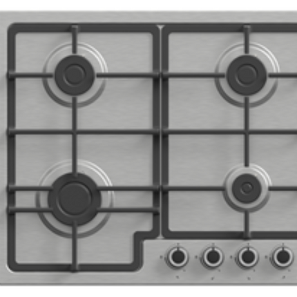 4 GAS BURNER HOB INOX