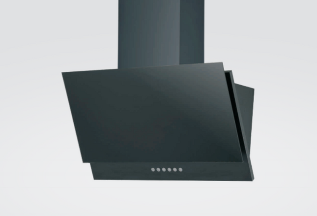 Wall Mounted Cooker Hood | Black Glass | (90cm)