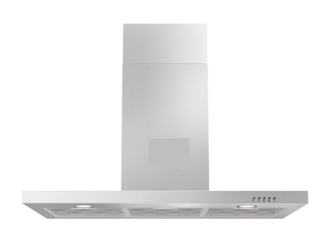 T-Shape Island Cooker Hood | Stainless Steel | 5 Layers Aluminum Filters | Halogen Lamps | Push Button Switch