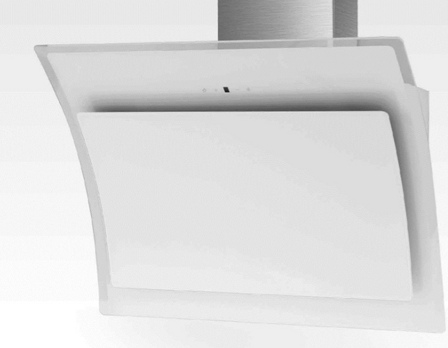 WALL MOUNTED WHITE GLASS COOKER HOOD