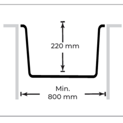 Granitek Granite Composite 1 Bowl Kitchen Sink Black 755x424mm