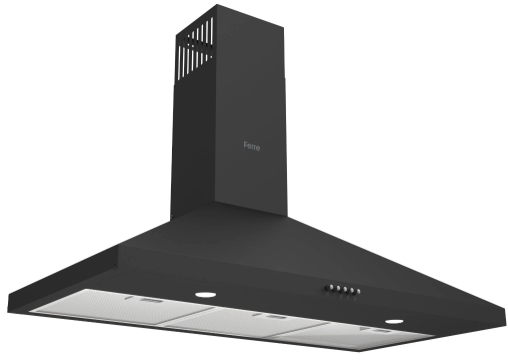 Cooker Hood 90cm – All Black | Pyramid Chimney Extractor